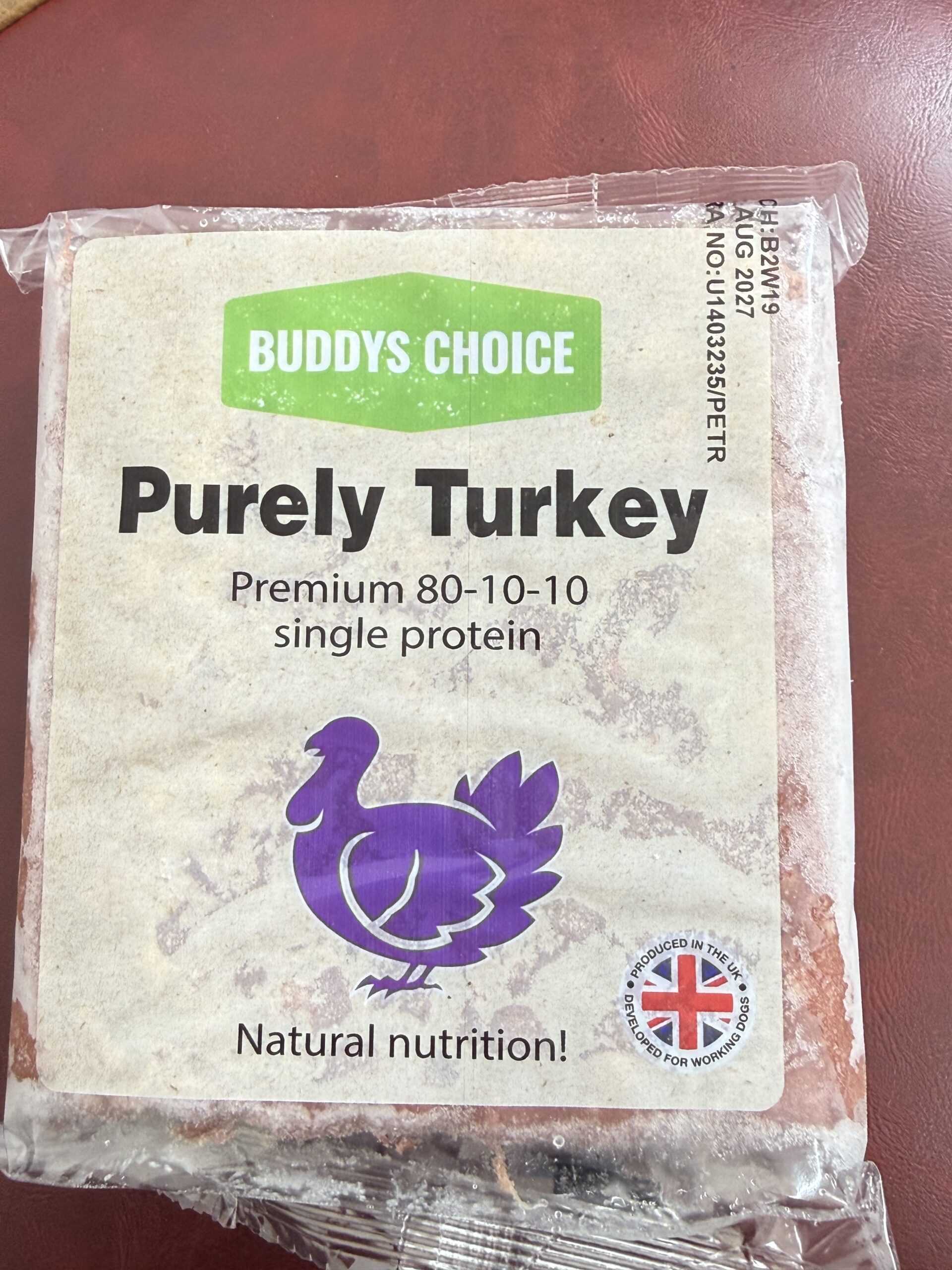 Buddys Choice Purely Turkey 80.10.10 454g x12