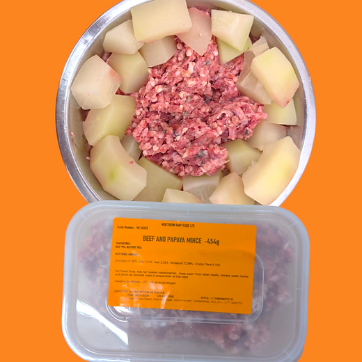 Premium Boneless Beef & Papaya - 454g