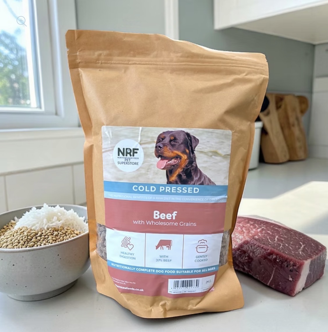 N.R.F COLD PRESSED Beef with Wholesome Grains 2kg