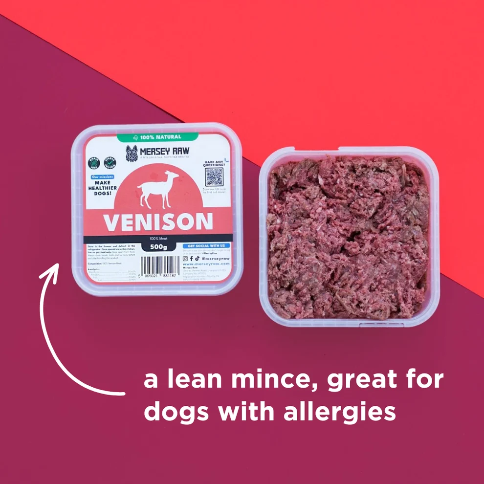 MerseyRaw Venison Raw Dog Food - 500g - Image 4