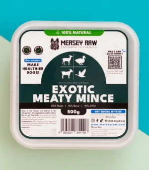 Exotic Meaty Mince Raw Dog Food - 500g