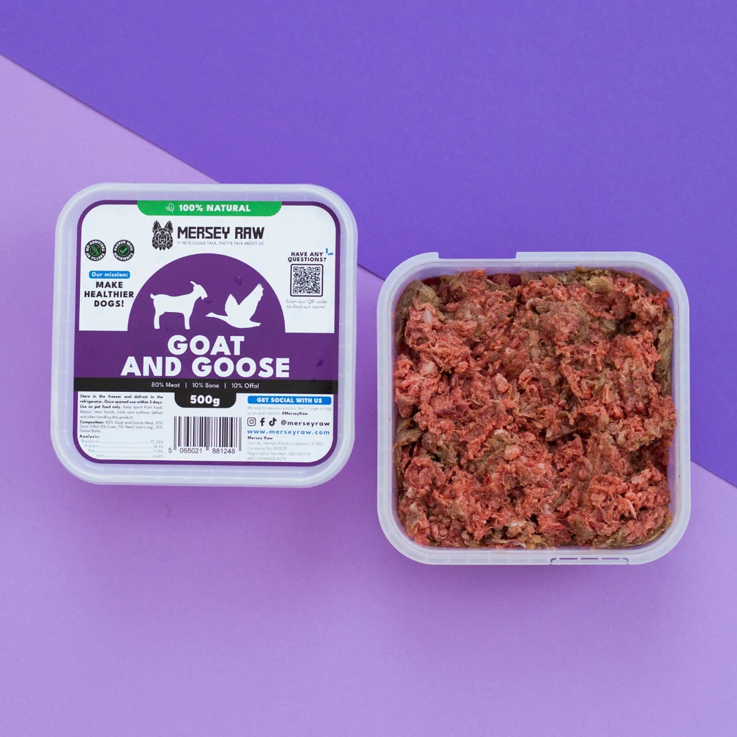 Goat & Goose Raw Dog Food - 500g - Image 2