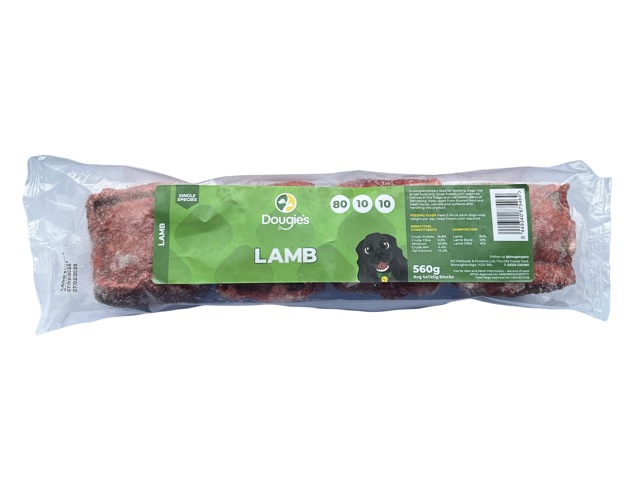Dougies Lamb 80/10/10 560g