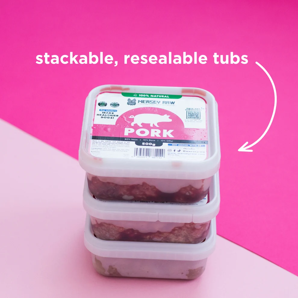 Pork Raw Dog Food - 500g - Image 3