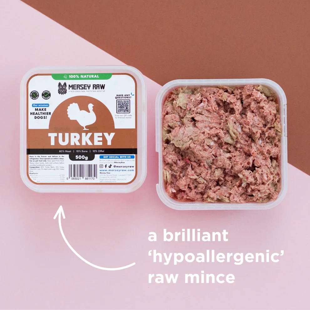 Turkey Raw Dog Food - 500g - Image 2