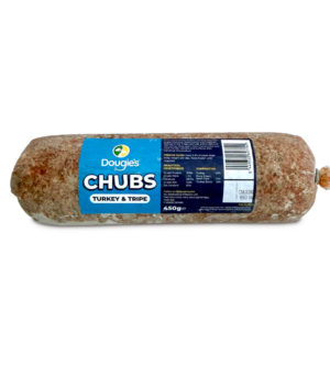 Dougie's Turkey and Tripe Chubs 450g